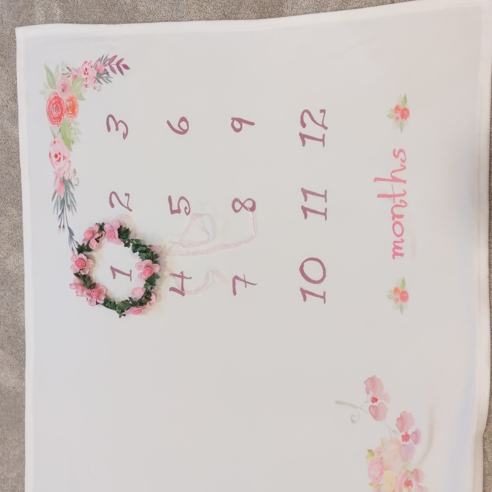 Newborn Monthly photo backdrop
